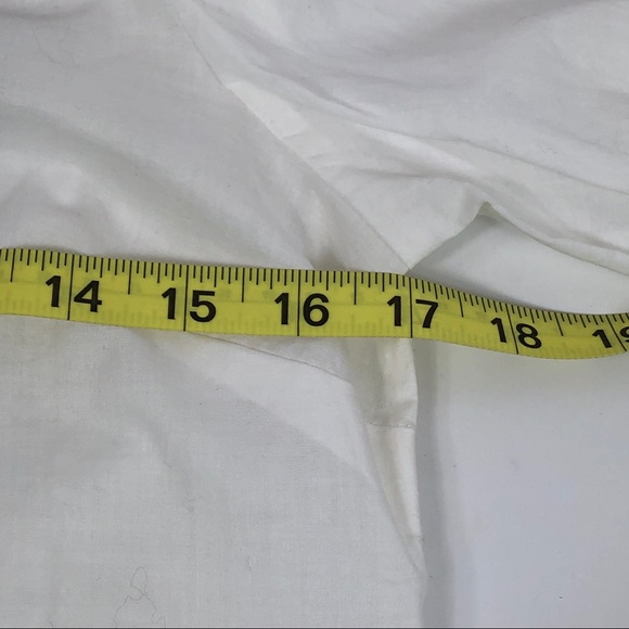 Sundance Gold Sequin Bib White Button Down XS - Picture 6 of 8